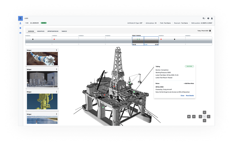 Digital Twin — 3D well model